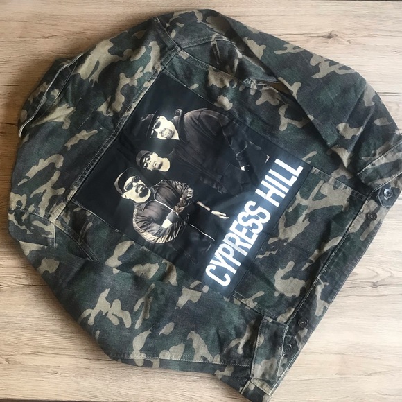 NWT Cotton On Cypress Hill Camo Denim Jacket - Picture 8 of 14